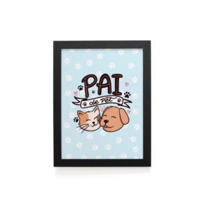 Quadro Decorativo 30x42cm - Pai de Pet