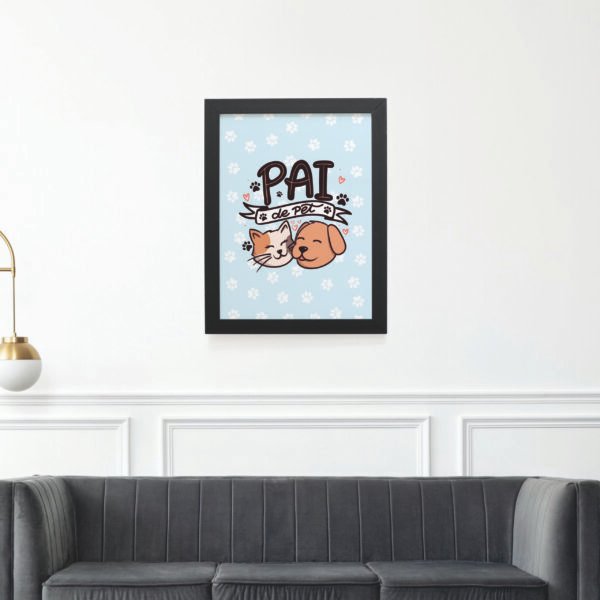 Quadro Decorativo 30x42cm - Pai de Pet - Imagem 2