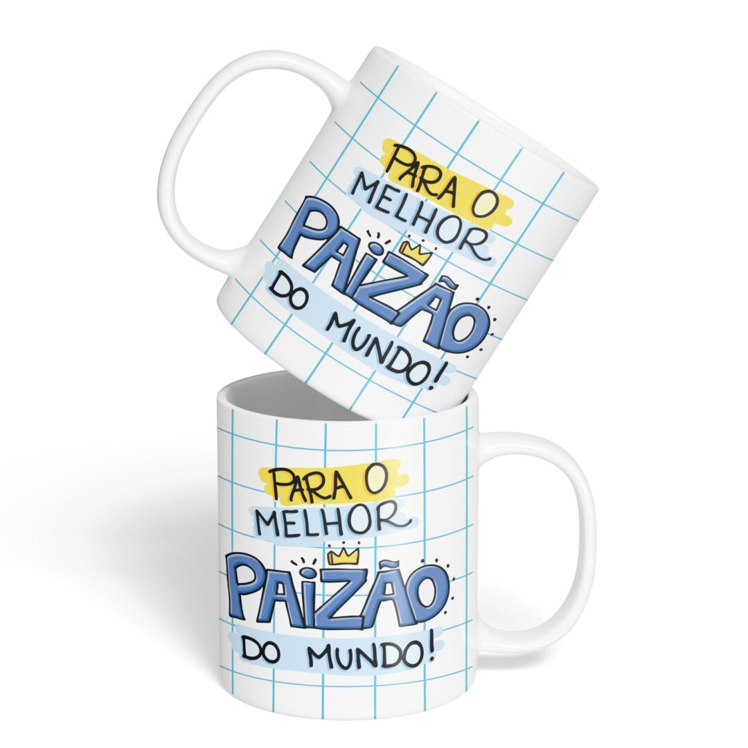 Kit Caderno, Bloco e Caneca - Melhor Paizão do Mundo