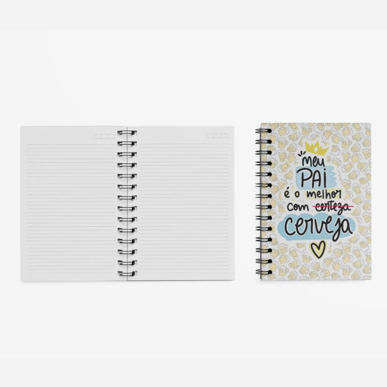 Kit Caderno, Bloco e Caneca – Pai com Cerveja