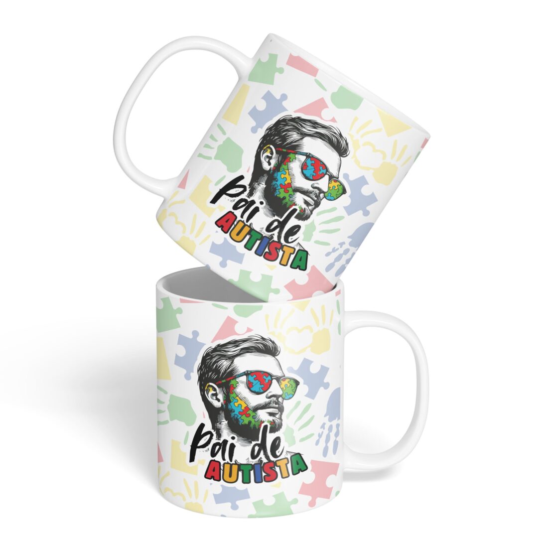 Kit Caderno, Bloco e Caneca - Pai de Autista