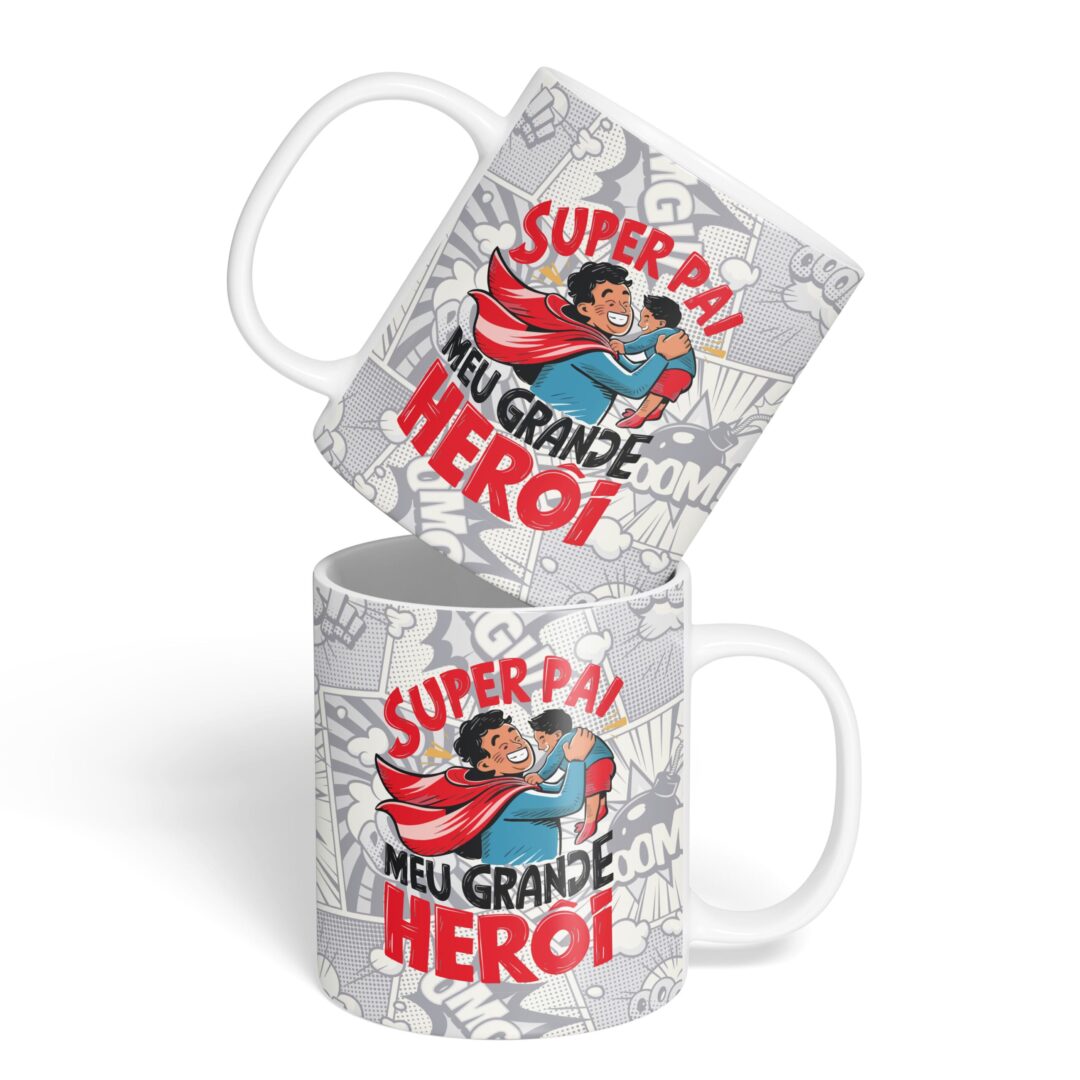 Kit Caderno, Bloco e Caneca - Super Pai