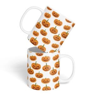Caneca Cerâmica - Halloween - Abóboras