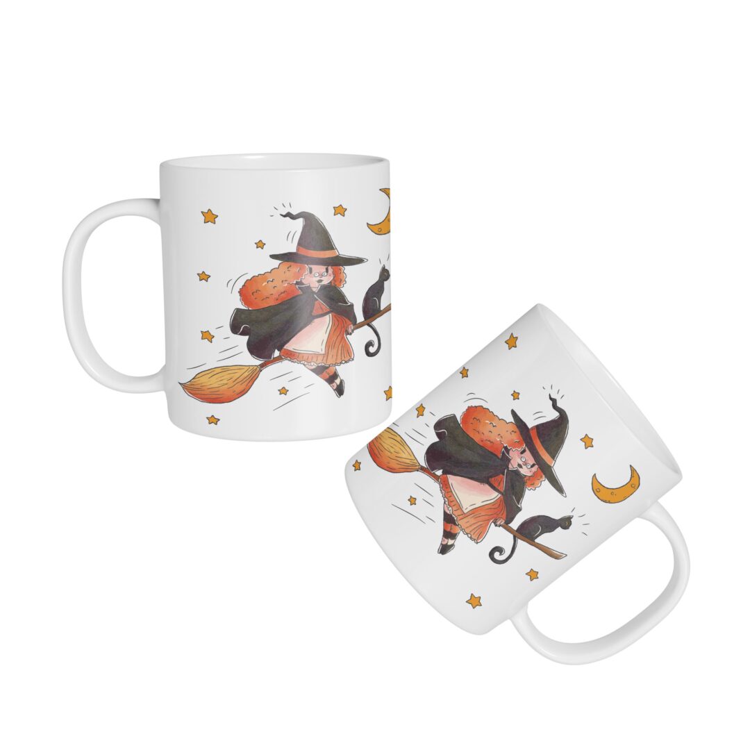 Caneca Cerâmica - Halloween - Bruxinha