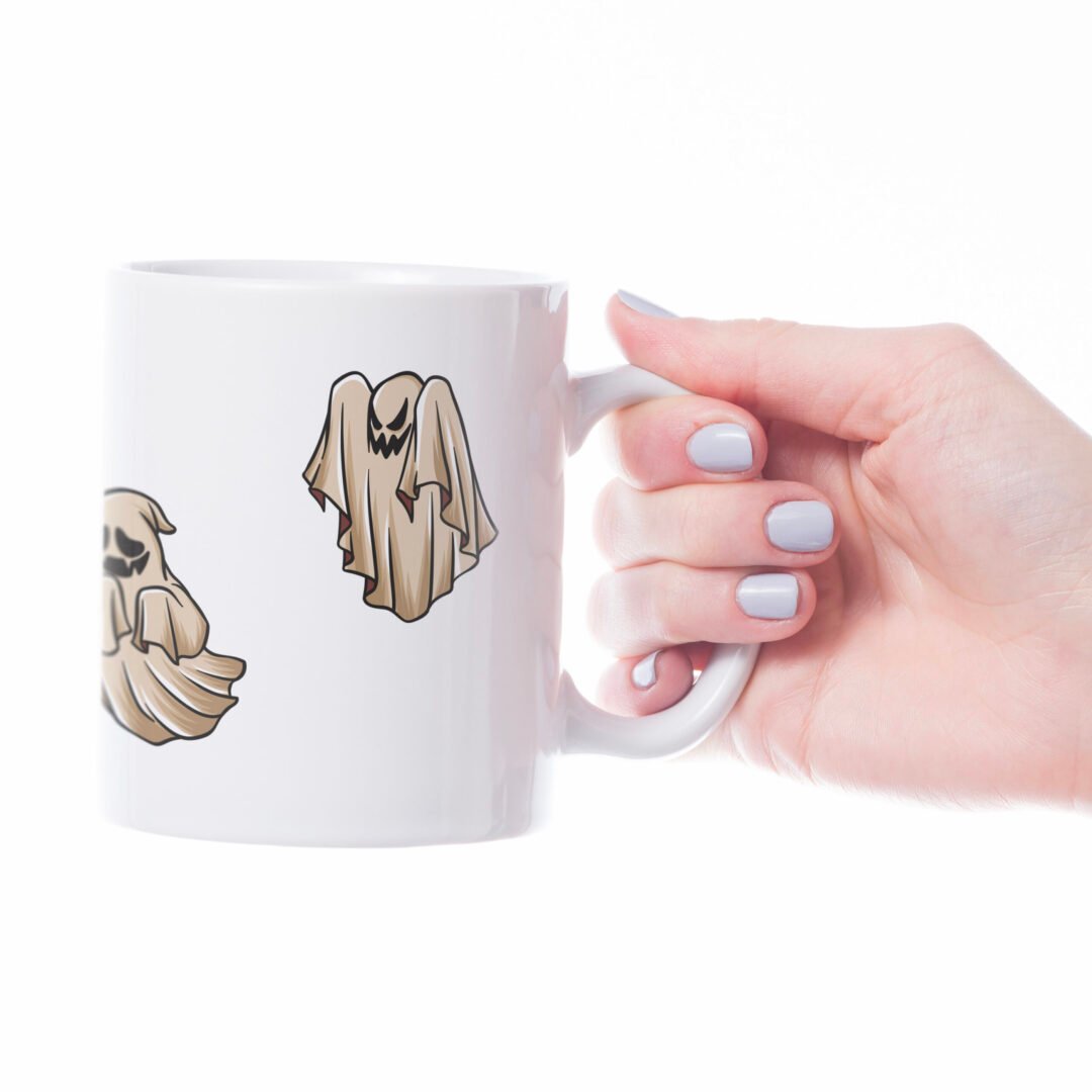 Caneca Cerâmica - Halloween - Fantasmas