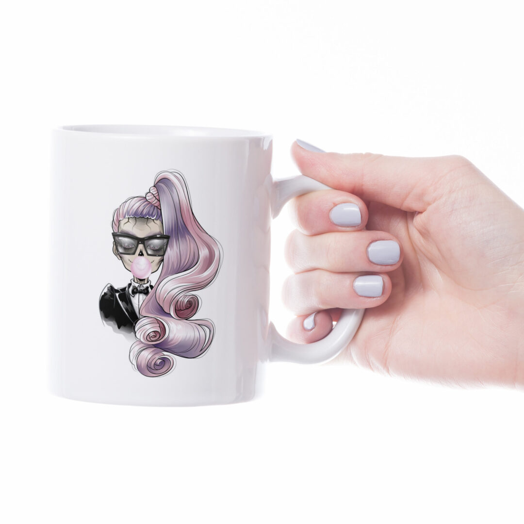 Caneca Cerâmica - Halloween - Lady Caveira