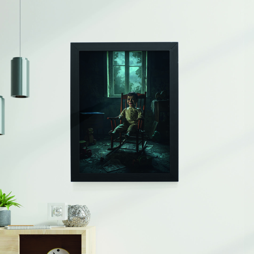 Quadro Decorativo 30x42cm - Halloween - Boneco