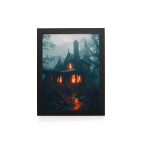 Quadro Decorativo 30x42cm - Halloween - Casa Assombrada