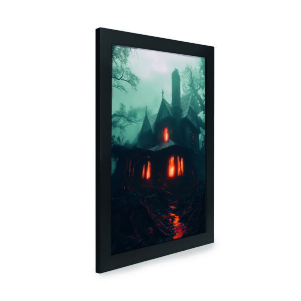 Quadro Decorativo 30x42cm - Halloween - Casa Assombrada - Imagem 2