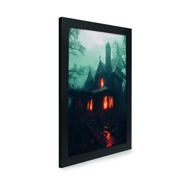 Quadro Decorativo 30x42cm – Halloween – Casa Assombrada