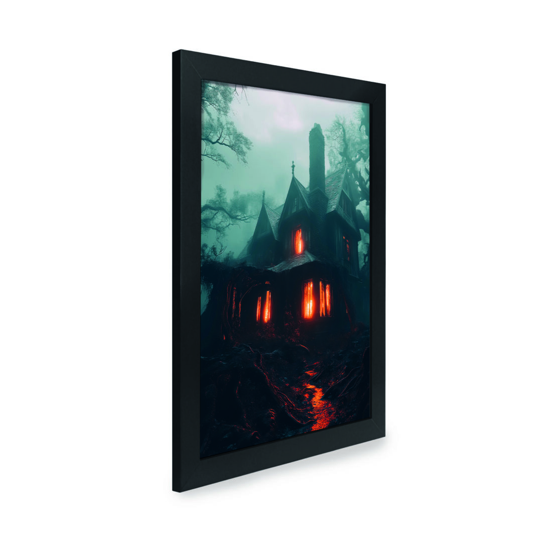 Quadro Decorativo 30x42cm - Halloween - Casa Assombrada