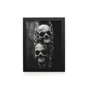 Quadro Decorativo 30x42cm - Halloween - Caveiras