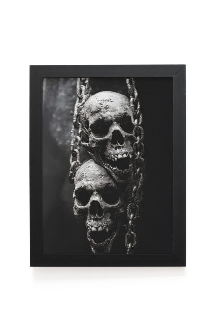 Quadro Decorativo 30x42cm - Halloween - Caveiras