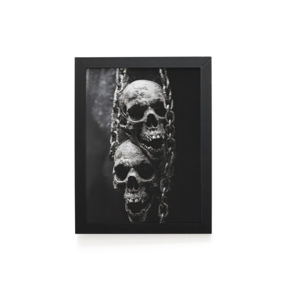 Quadro Decorativo 30x42cm - Halloween - Caveiras