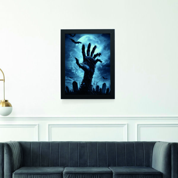 Quadro Decorativo 30x42cm - Halloween - Mão Zumbi - Imagem 4
