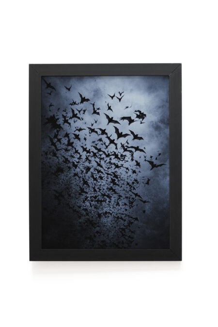 Quadro Decorativo 30x42cm - Halloween - Morcegos