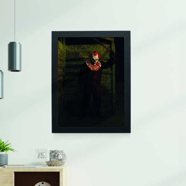 Quadro Decorativo 30x42cm - Halloween - Palhaço - Imagem 3