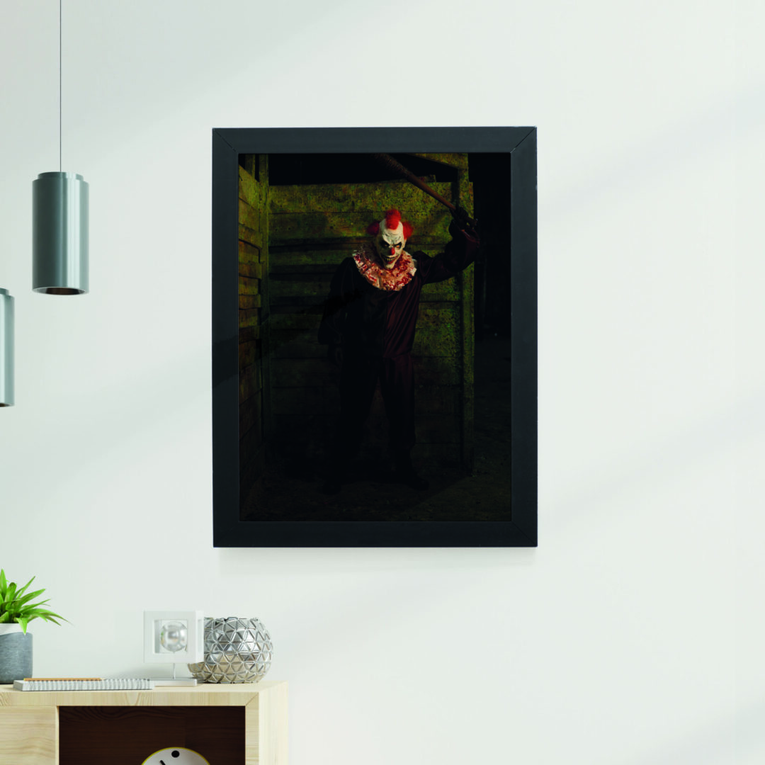 Quadro Decorativo 30x42cm - Halloween - Palhaço