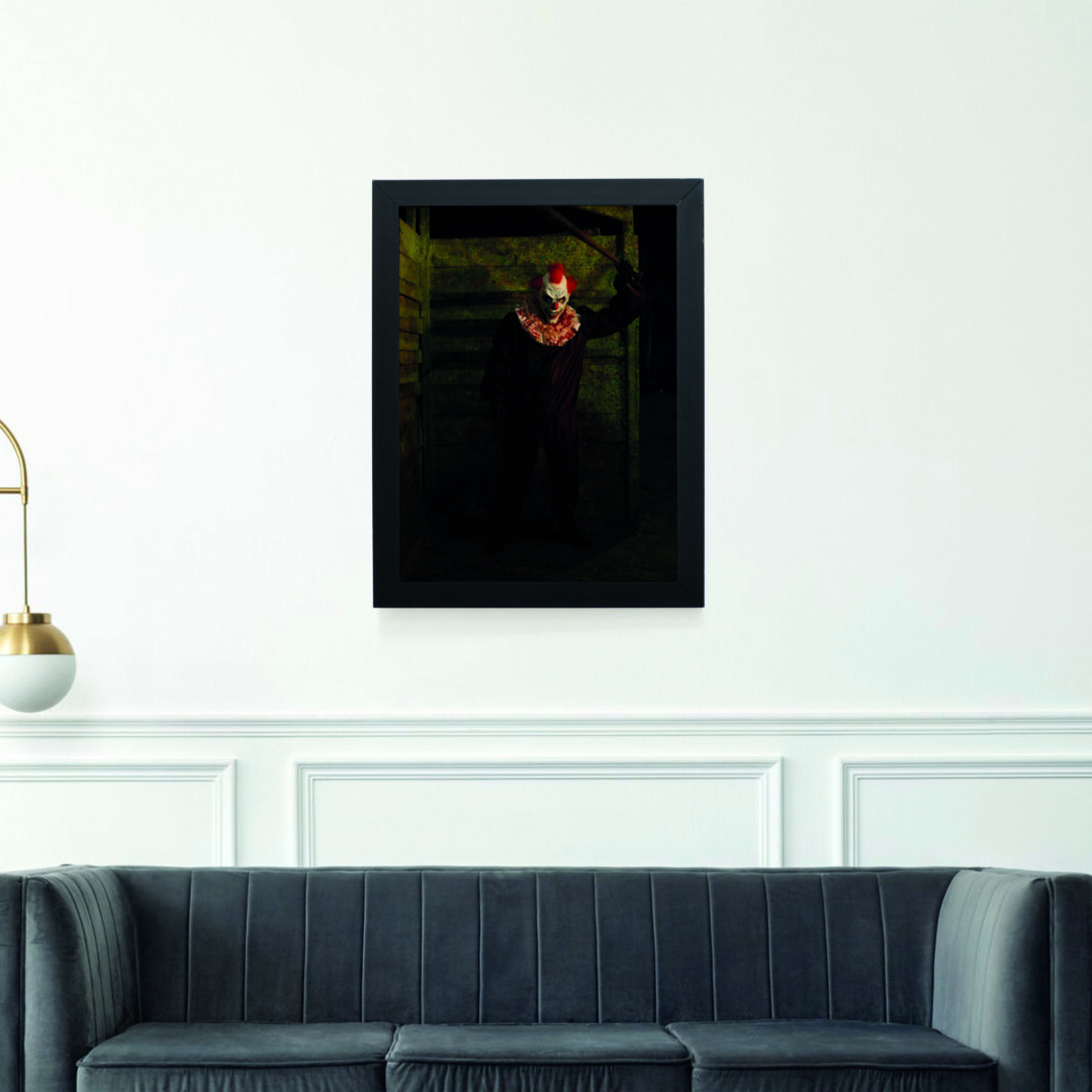 Quadro Decorativo 30x42cm - Halloween - Palhaço