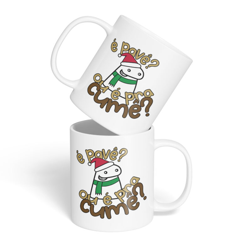Caneca Cerâmica – Flork – Natal – É Pavê?