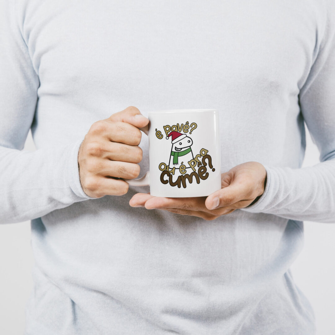 Caneca Cerâmica - Flork - Natal - É Pavê?