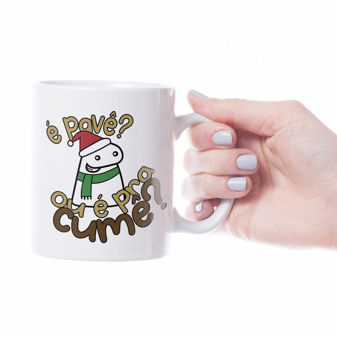 Caneca Cerâmica - Flork - Natal - É Pavê?