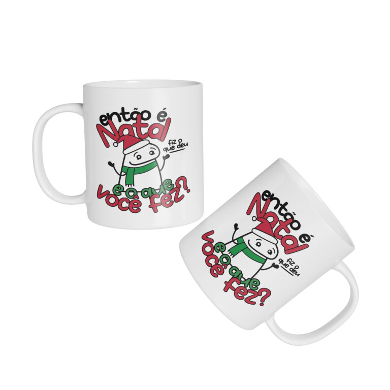 Caneca Cerâmica – Flork – Natal – Fiz o Que Deu