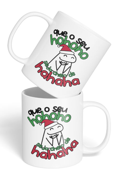 Caneca Cerâmica - Flork - Natal - Ho Ho Ho