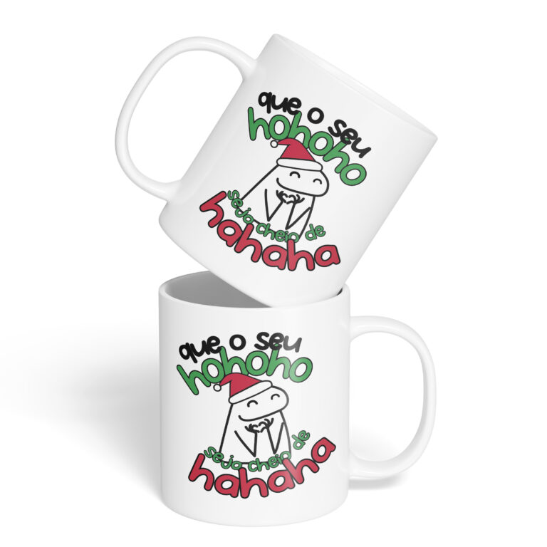 Caneca Cerâmica – Flork – Natal – Ho Ho Ho