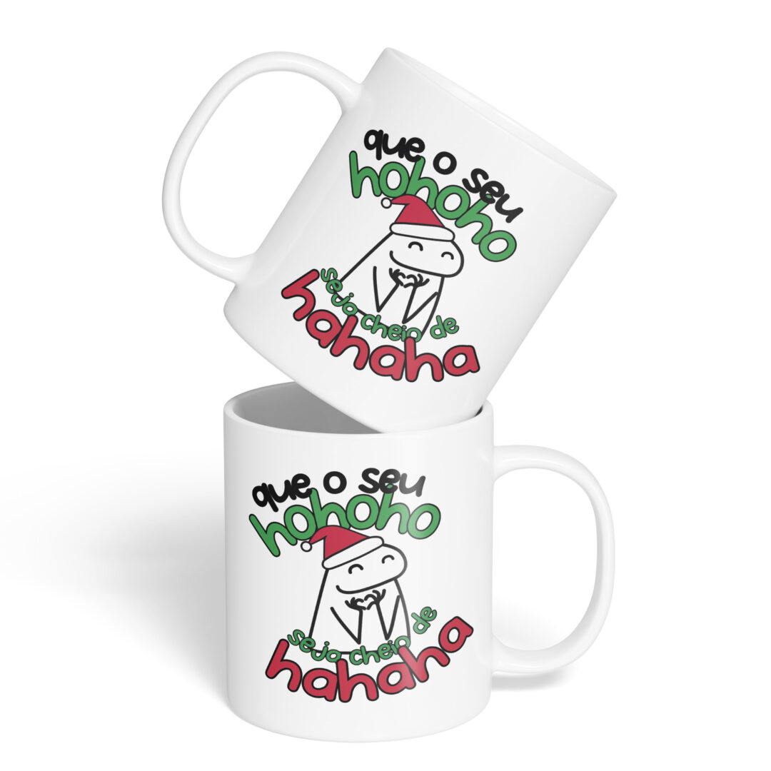 Caneca Cerâmica - Flork - Natal - Ho Ho Ho