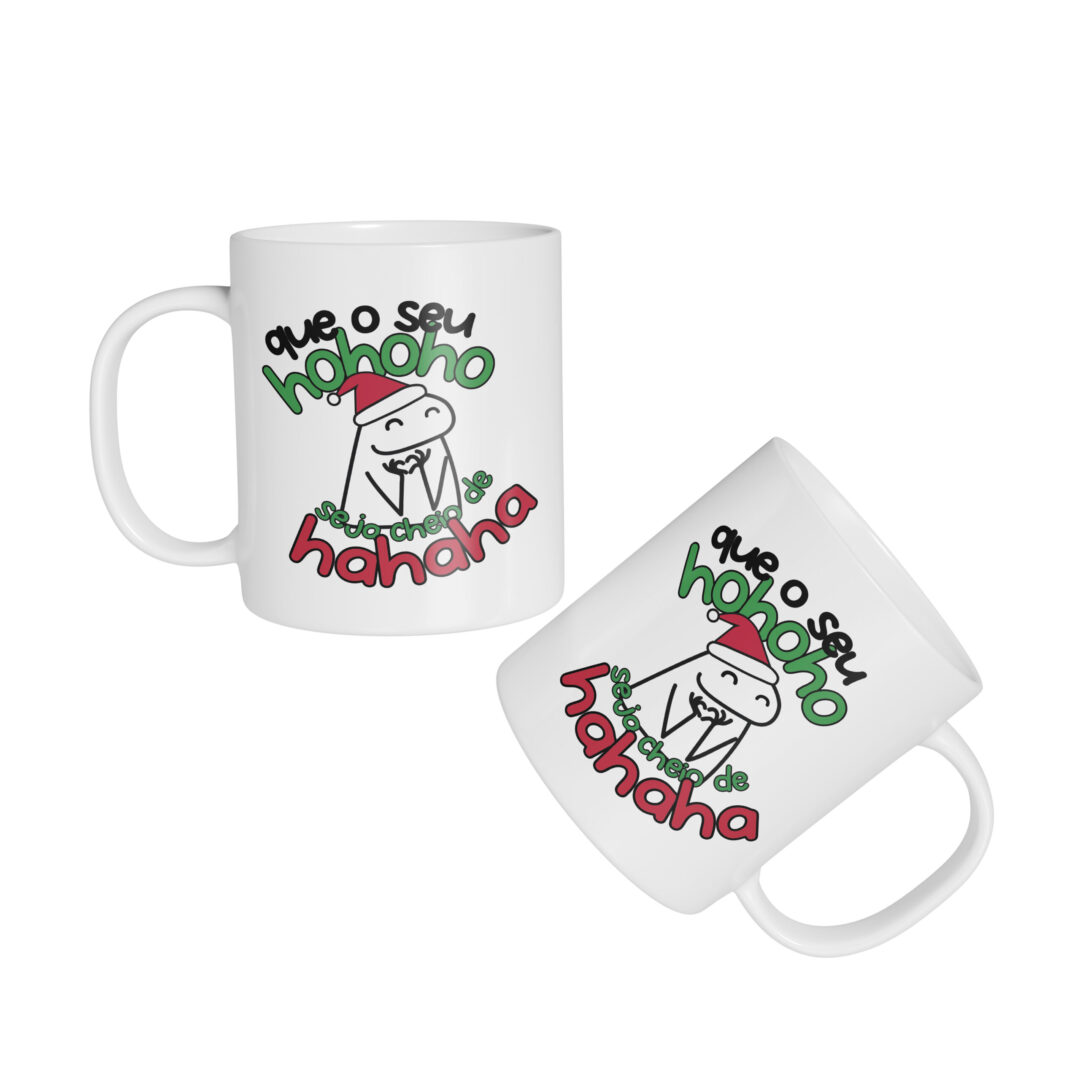 Caneca Cerâmica - Flork - Natal - Ho Ho Ho