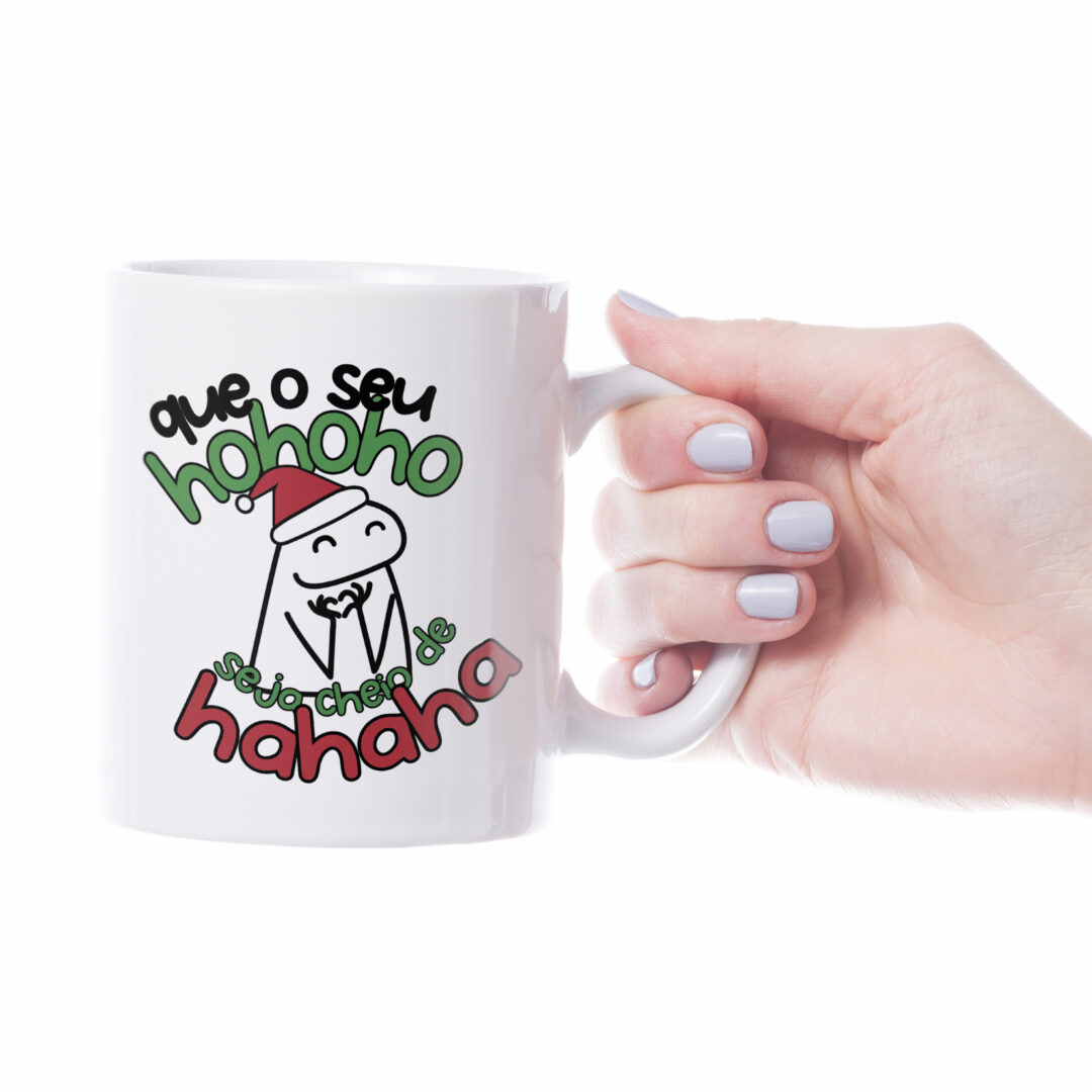 Caneca Cerâmica - Flork - Natal - Ho Ho Ho