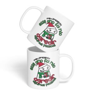 Caneca Cerâmica - Flork - Natal - Não Agredir