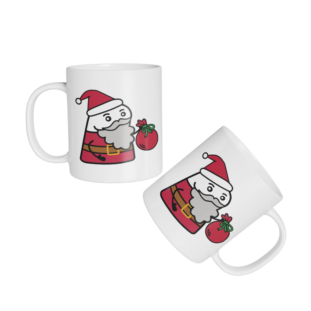 Caneca Cerâmica - Flork - Natal - Papai Noel