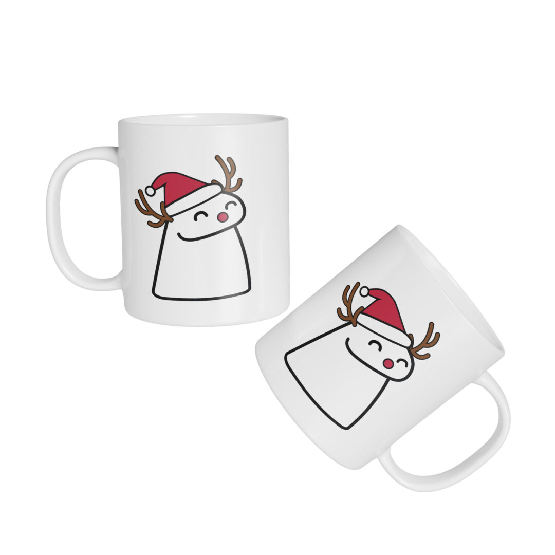Caneca Cerâmica - Flork - Natal - Rena