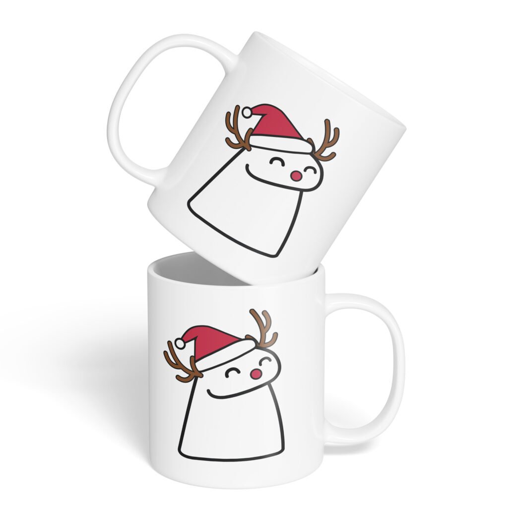 Caneca Cerâmica - Flork - Natal - Rena