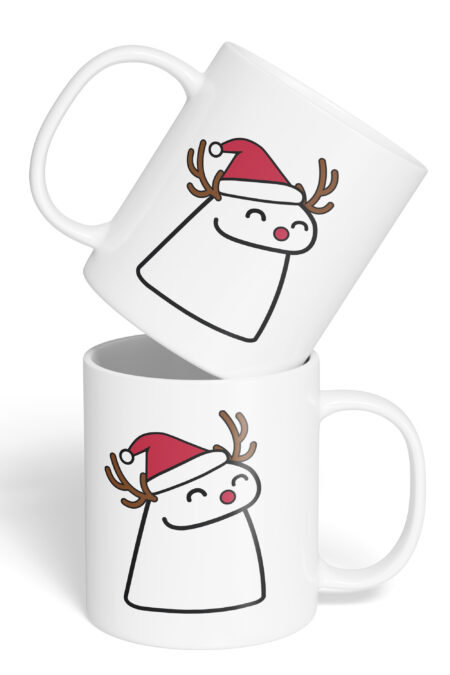 Caneca Cerâmica - Flork - Natal - Rena