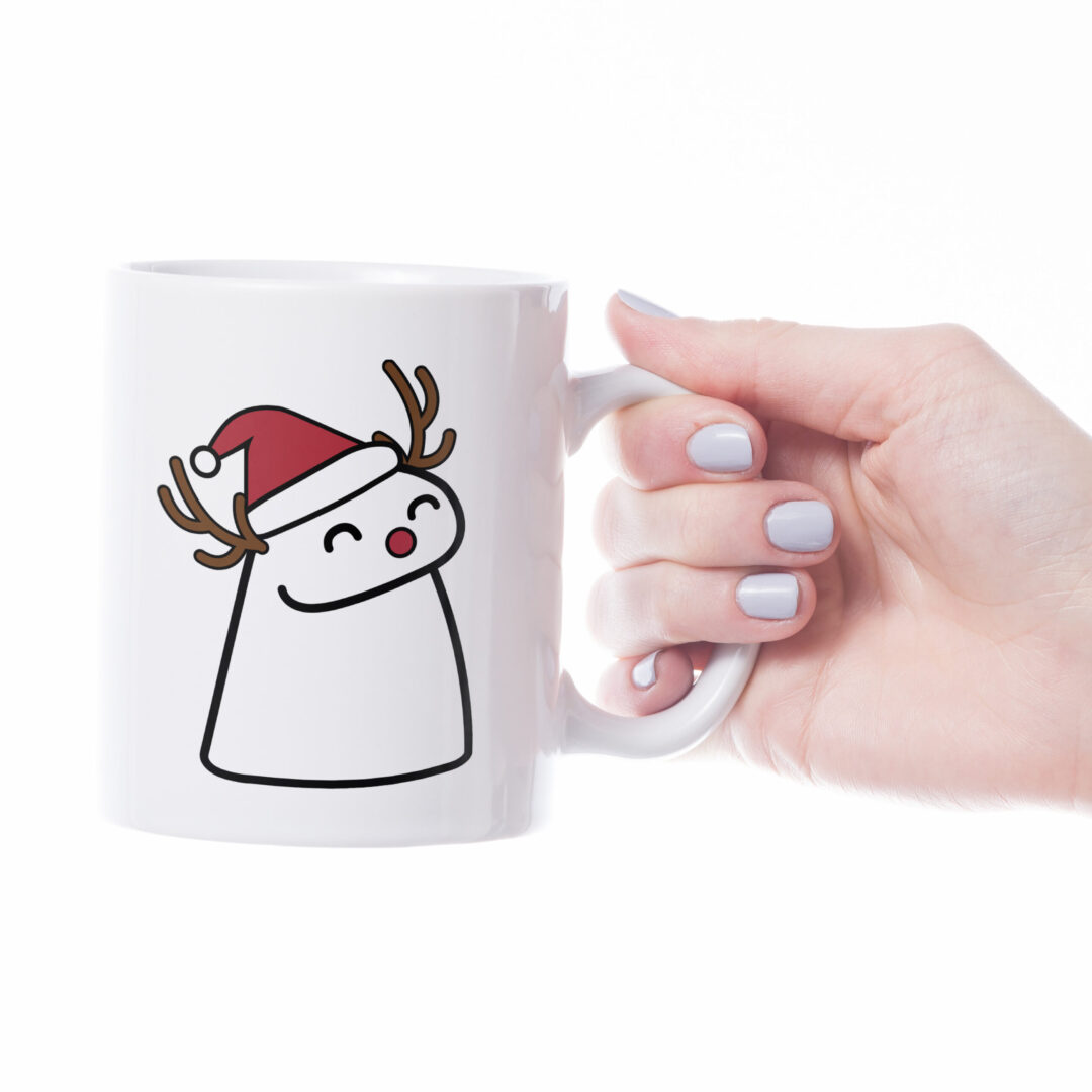 Caneca Cerâmica - Flork - Natal - Rena