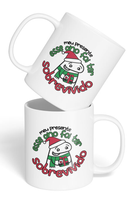 Caneca Cerâmica - Flork - Natal - Ter Sobrevivido