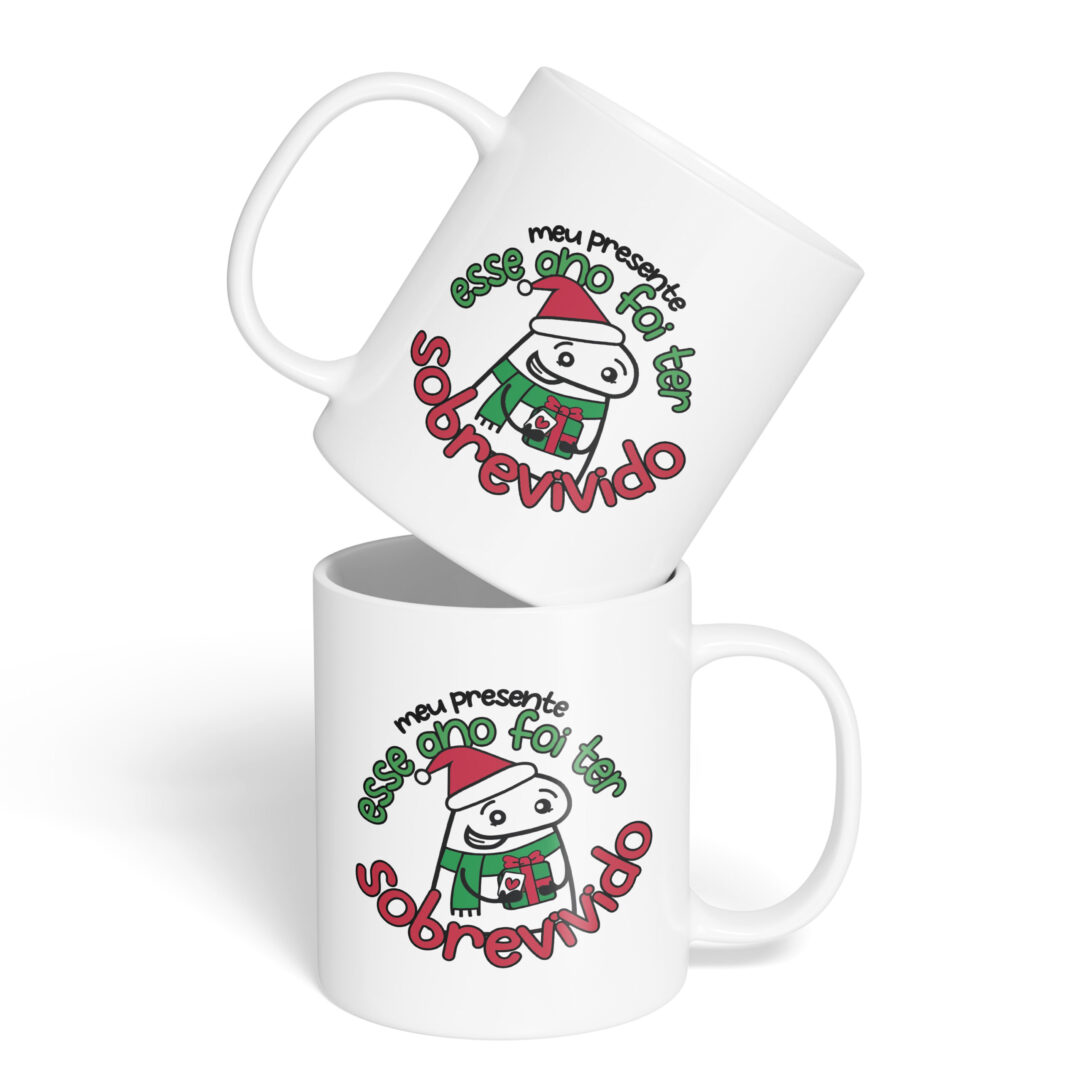 Caneca Cerâmica - Flork - Natal - Ter Sobrevivido