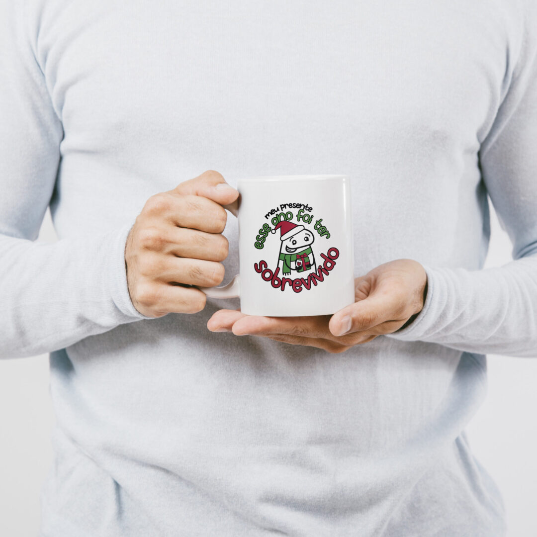 Caneca Cerâmica - Flork - Natal - Ter Sobrevivido