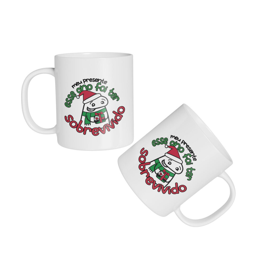 Caneca Cerâmica - Flork - Natal - Ter Sobrevivido