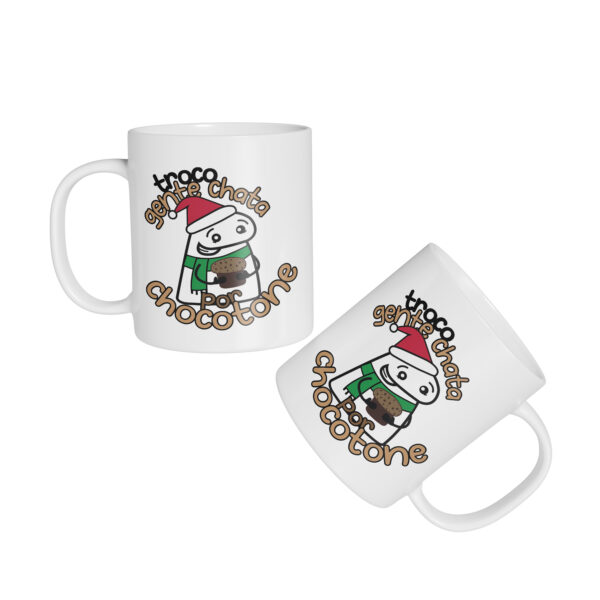 Caneca Cerâmica - Flork - Natal - Troco por Chocotone - Imagem 2