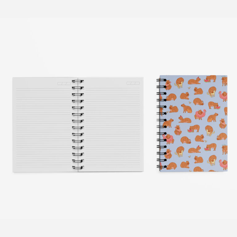Caderno Grande 19x27cm – Capivara – Azul