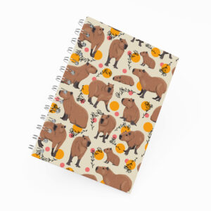 Caderno Grande 19x27cm - Capivara - Marrom