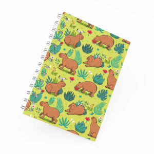 Caderno Grande 19x27cm - Capivara - No Jardim