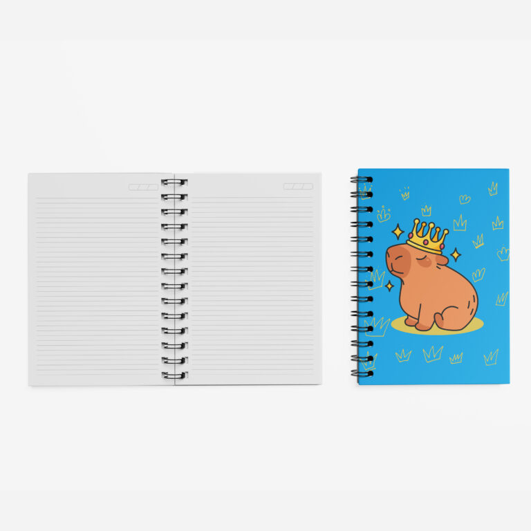 Caderno Grande 19x27cm – Capivara – Rainha