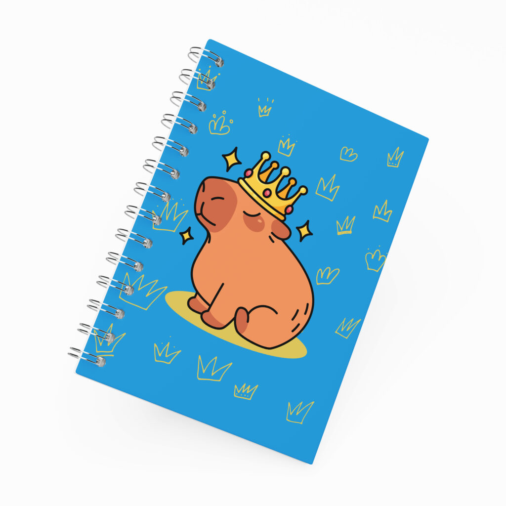 Caderno Grande 19x27cm - Capivara - Rainha