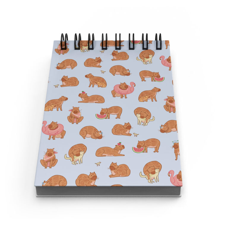 Bloco de Notas 10x15cm – Capivara – Azul