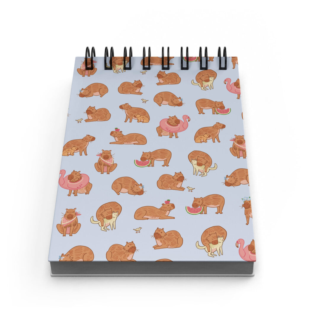 Bloco de Notas 10x15cm - Capivara - Azul